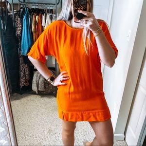 H&M 🍊 Orange Short Sleeved Mini Dress